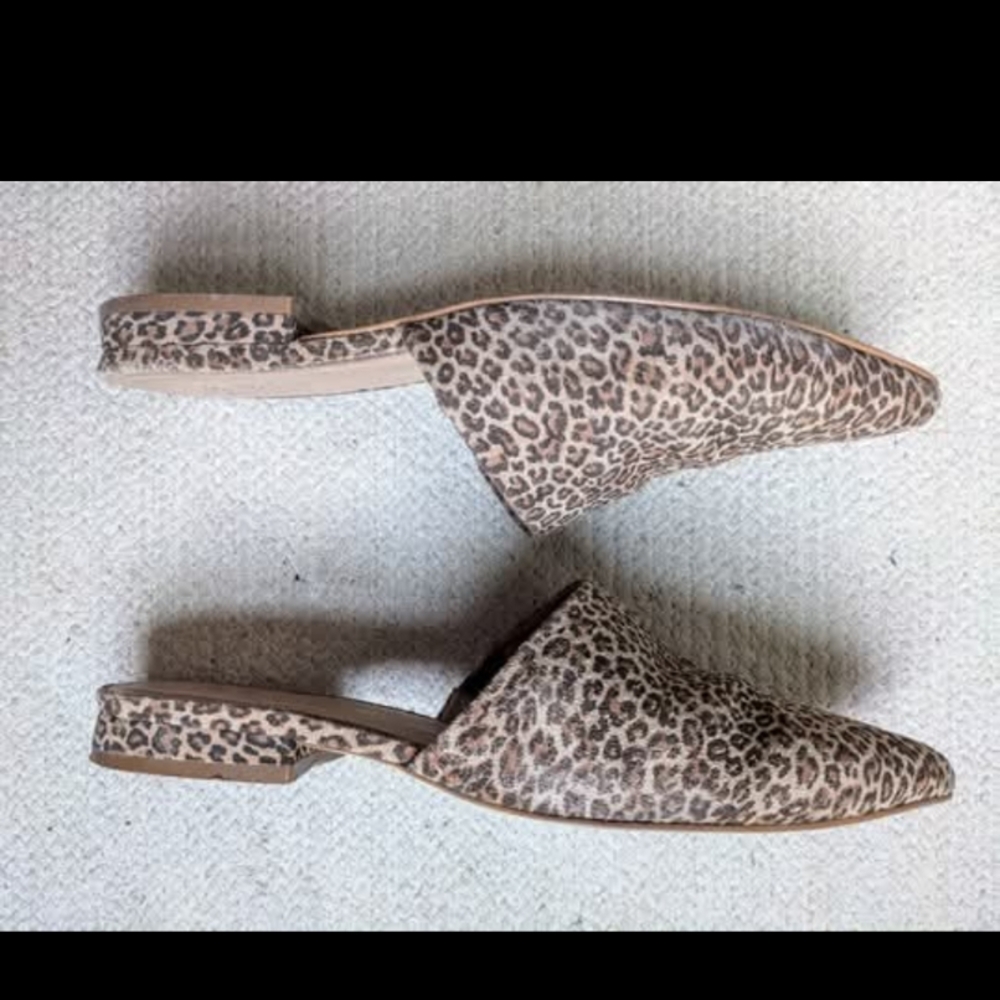 Able Local & Global Marlene Feminine Pointed Mules - Leopard, size 9 - Picture 2 of 3